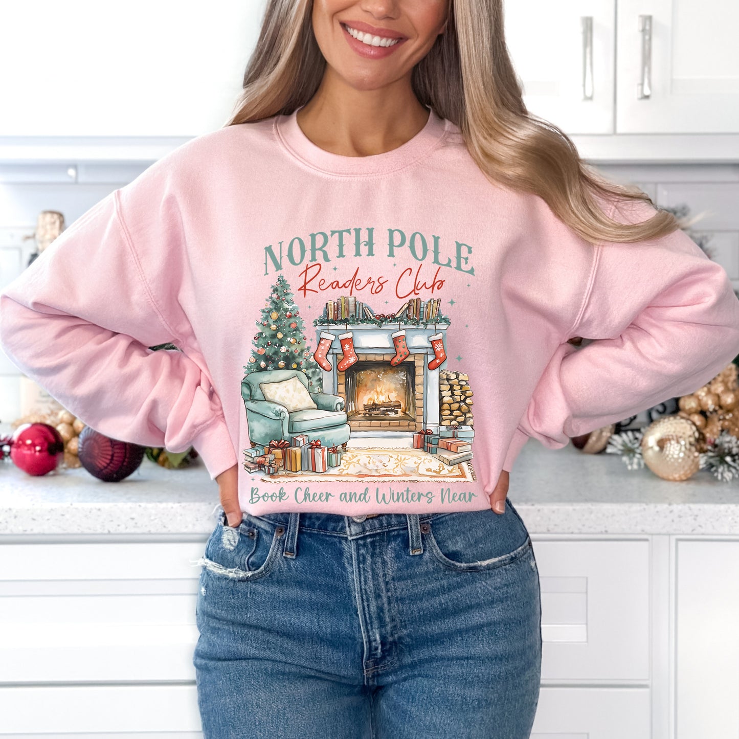 North Pole Readers Club Christmas Sweatshirt