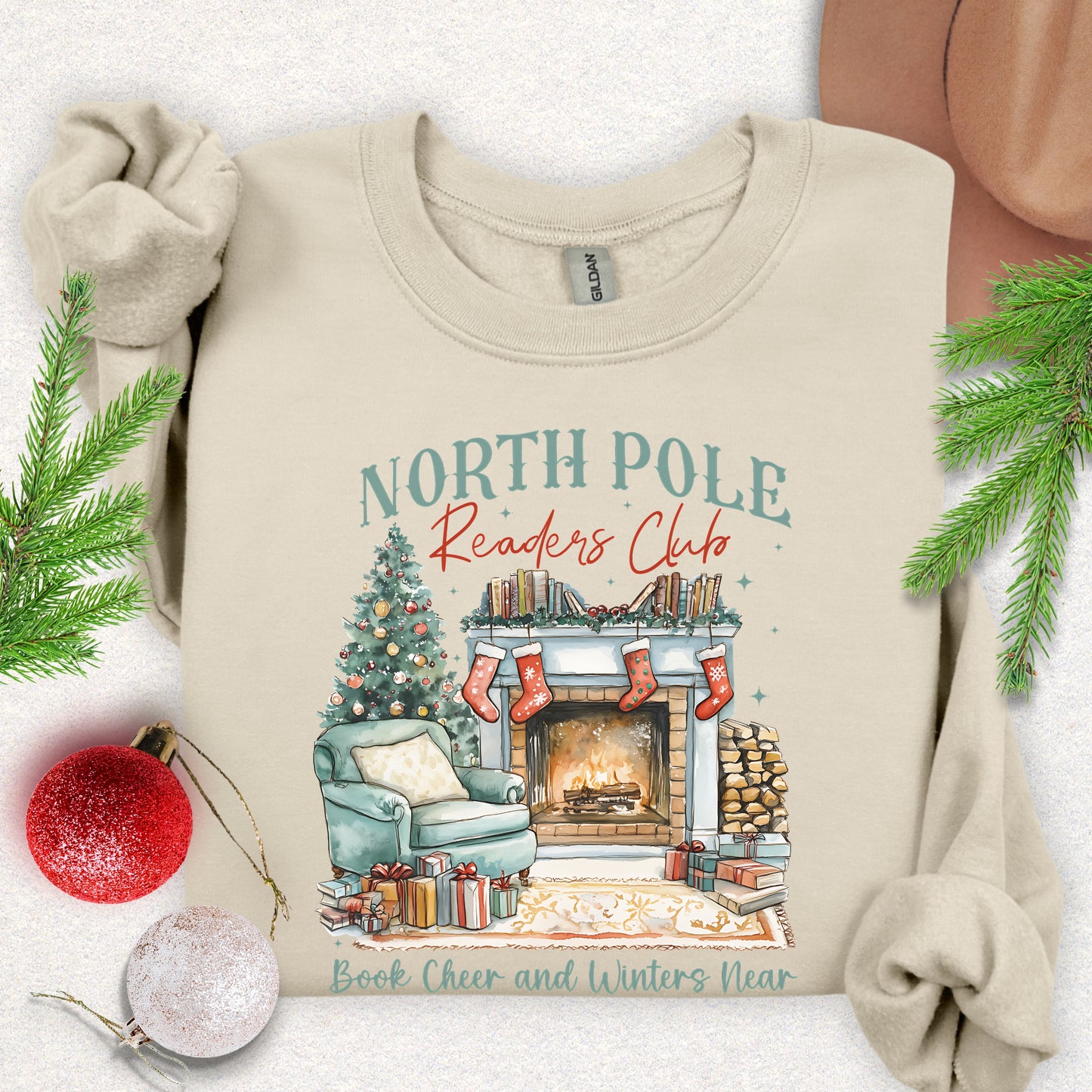 North Pole Readers Club Christmas Sweatshirt