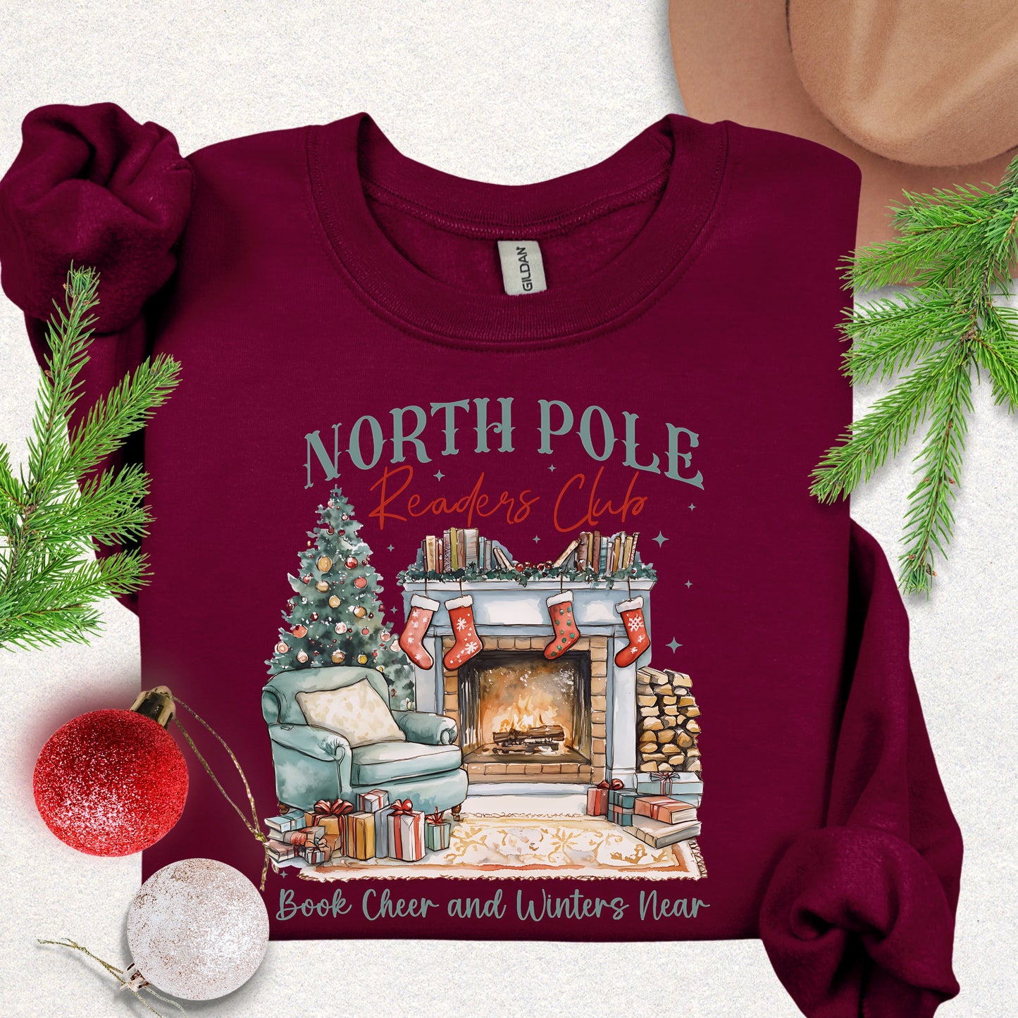 North Pole Readers Club Christmas Sweatshirt