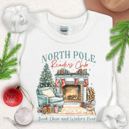 North Pole Readers Club Christmas Sweatshirt