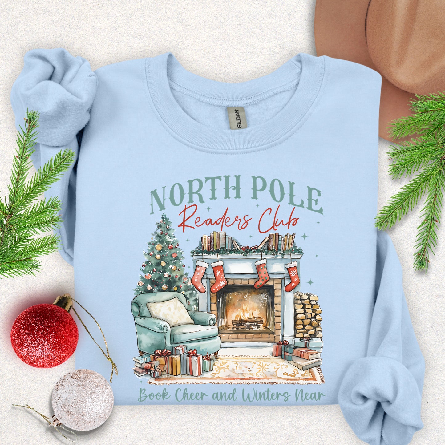 North Pole Readers Club Christmas Sweatshirt