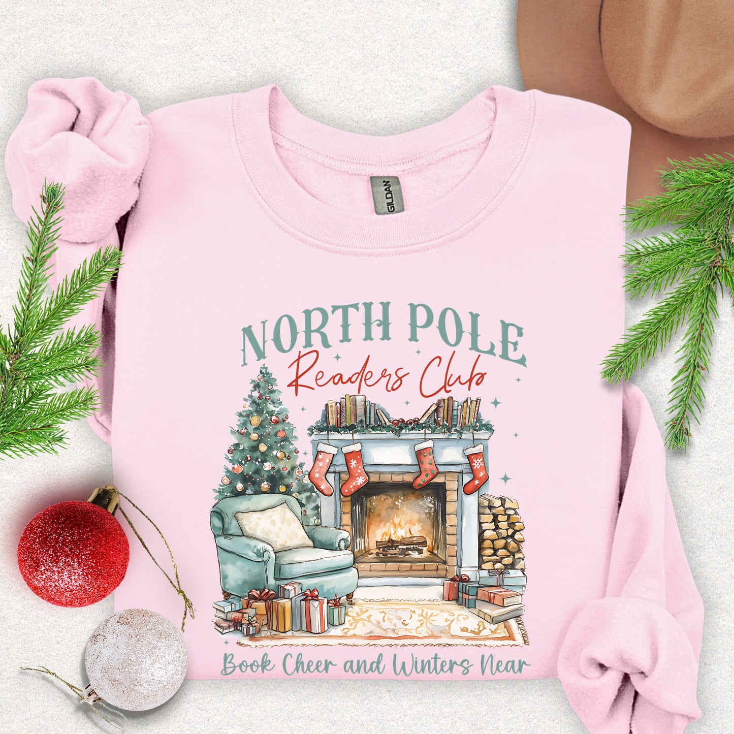 North Pole Readers Club Christmas Sweatshirt