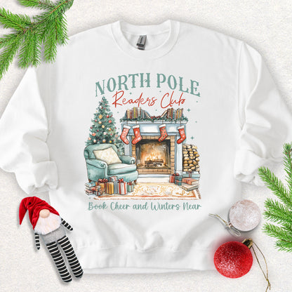 North Pole Readers Club Christmas Sweatshirt