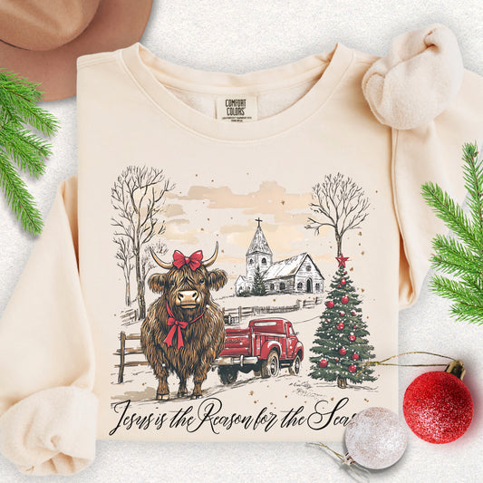 Vintage Jesus is the Reason Lightweight Sweatshirt