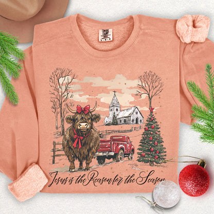 Vintage Jesus is the Reason Lightweight Sweatshirt