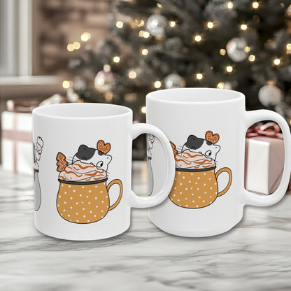 Cute Cat Hot Cocoa Mug (11oz & 15oz)
