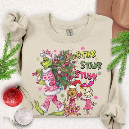 Stink Stank Stunk Christmas Sweatshirt