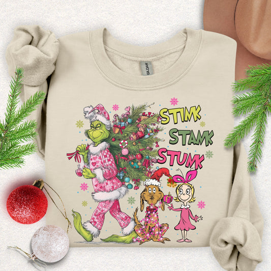Stink Stank Stunk Christmas Sweatshirt