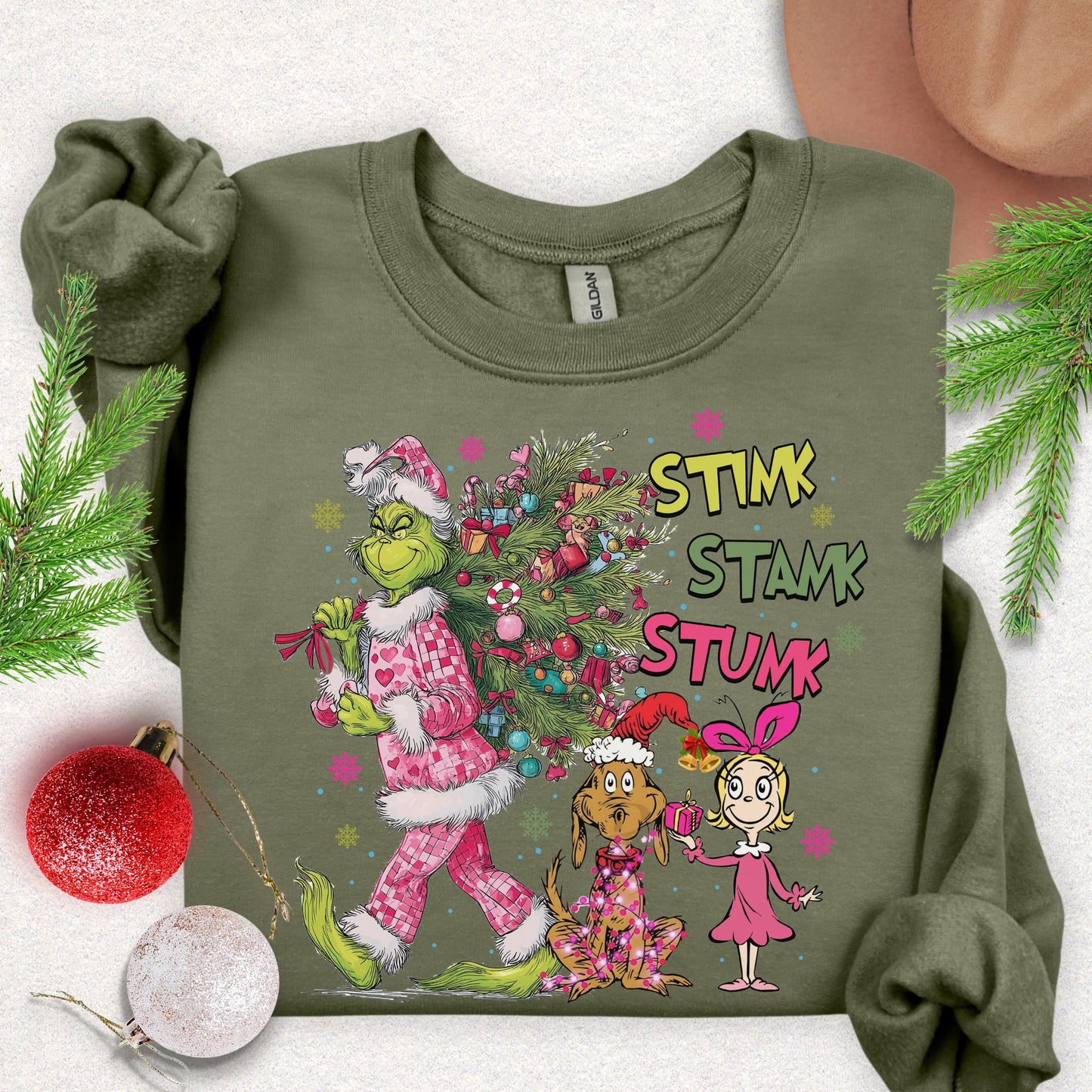 Stink Stank Stunk Christmas Sweatshirt