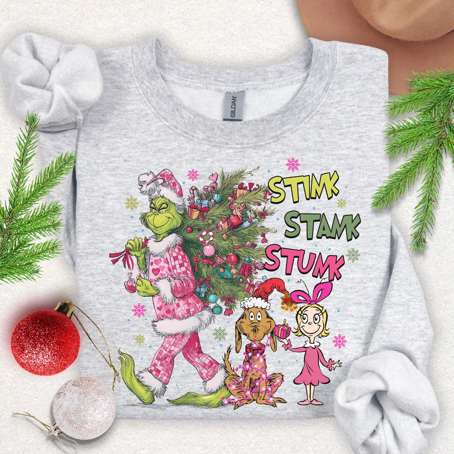 Stink Stank Stunk Christmas Sweatshirt