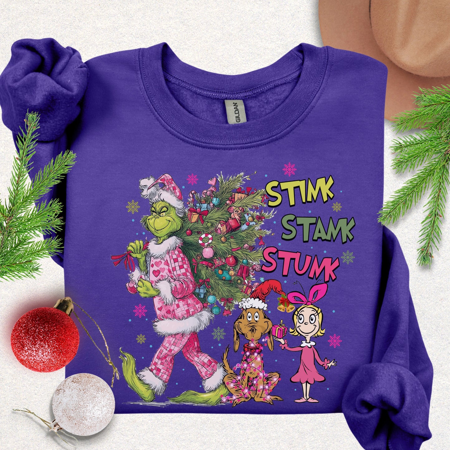 Stink Stank Stunk Christmas Sweatshirt