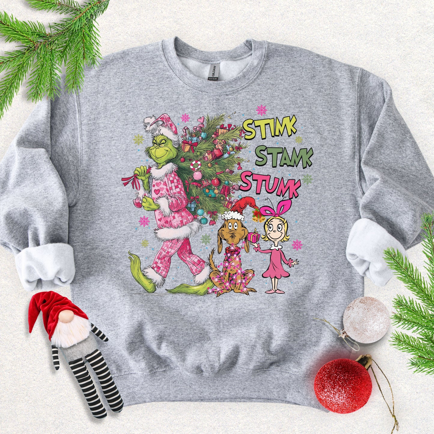 Stink Stank Stunk Christmas Sweatshirt