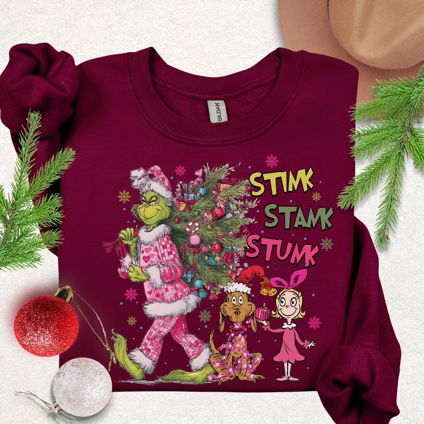Stink Stank Stunk Christmas Sweatshirt