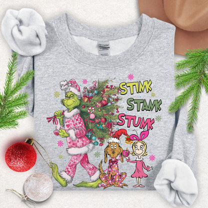Stink Stank Stunk Christmas Sweatshirt