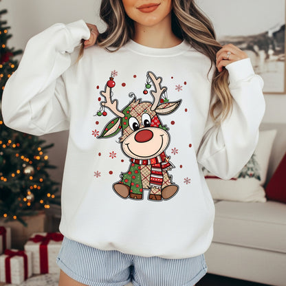 Cute Reindeer Christmas Sweatshirt