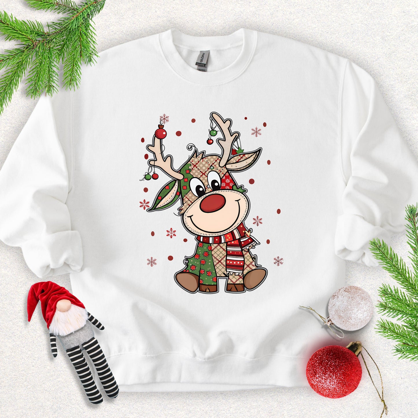 Cute Reindeer Christmas Sweatshirt