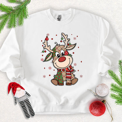 Cute Reindeer Christmas Sweatshirt