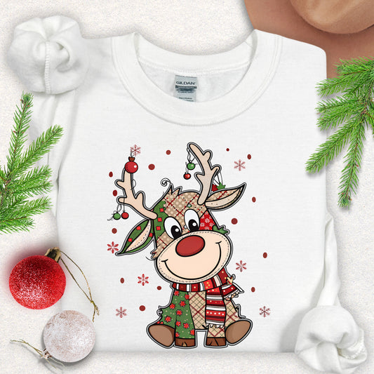 Cute Reindeer Christmas Sweatshirt