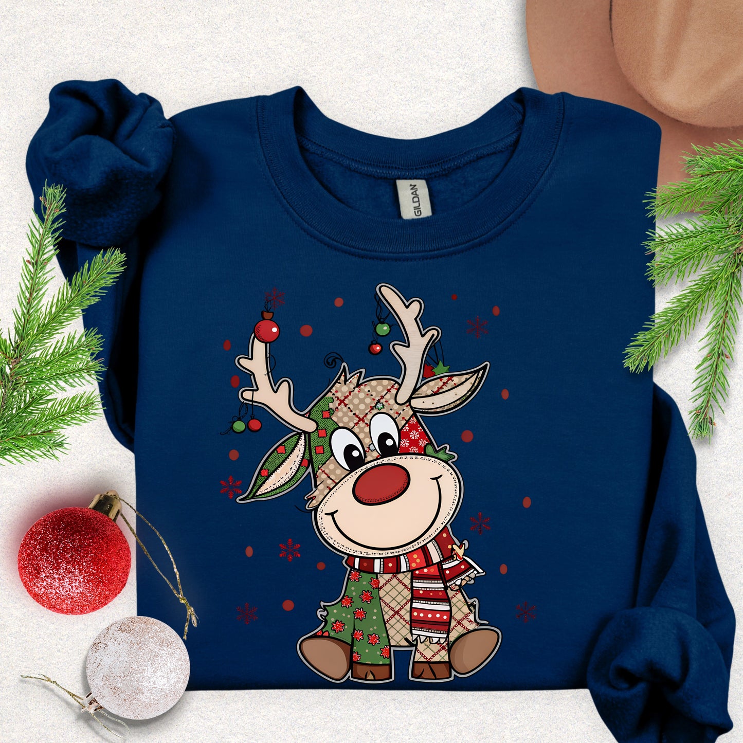 Cute Reindeer Christmas Sweatshirt