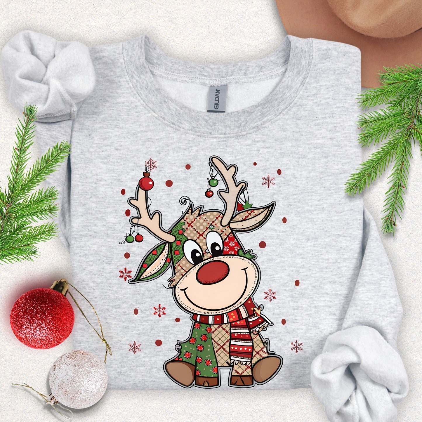 Cute Reindeer Christmas Sweatshirt