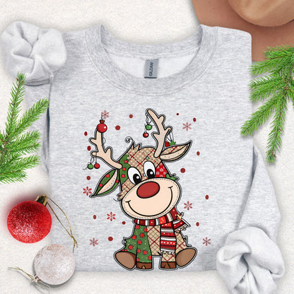 Cute Reindeer Christmas Sweatshirt