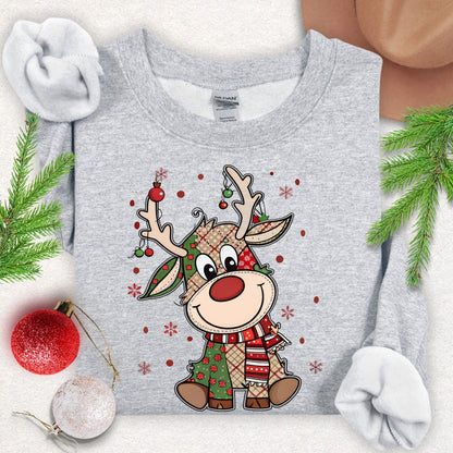 Cute Reindeer Christmas Sweatshirt
