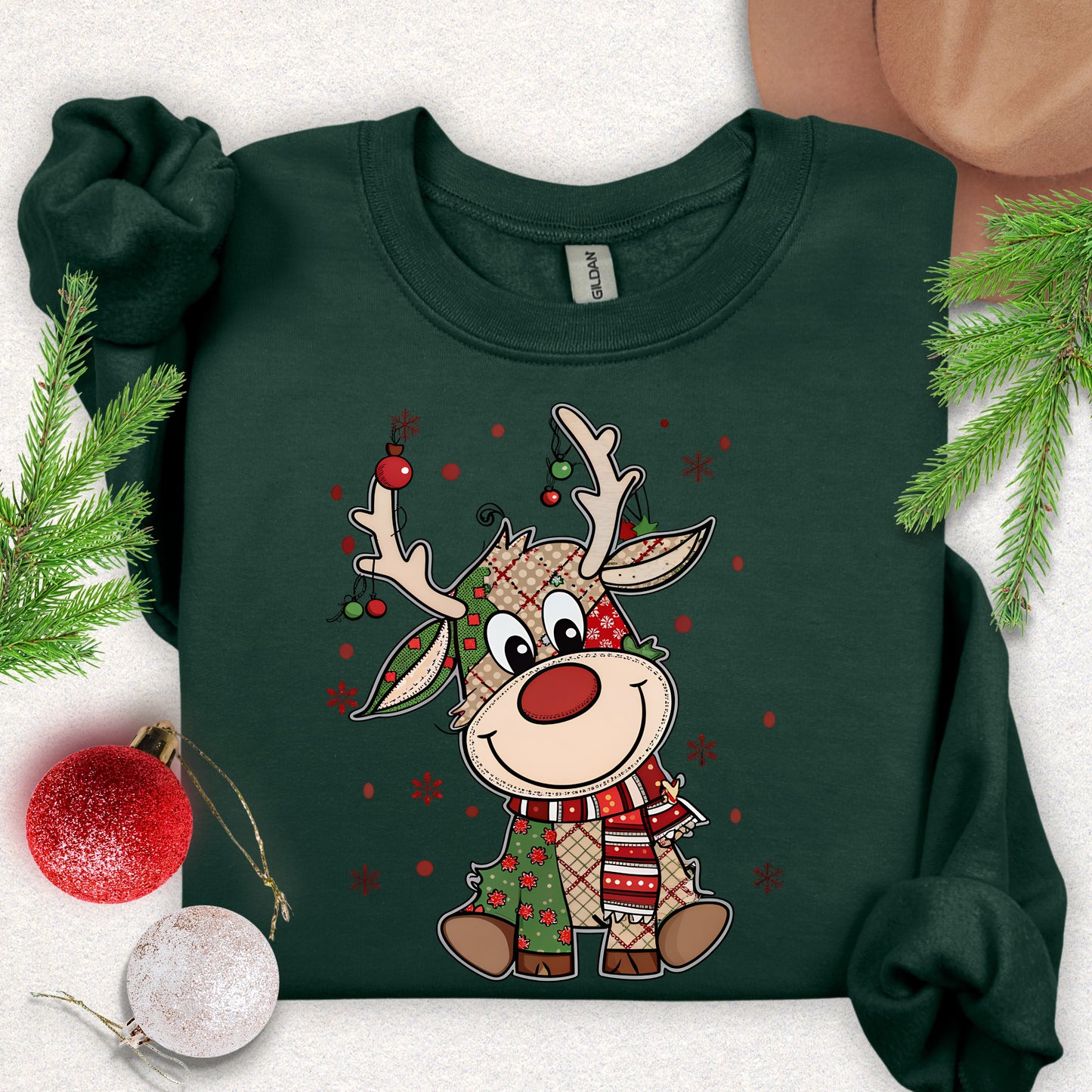 Cute Reindeer Christmas Sweatshirt