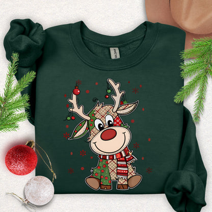 Cute Reindeer Christmas Sweatshirt