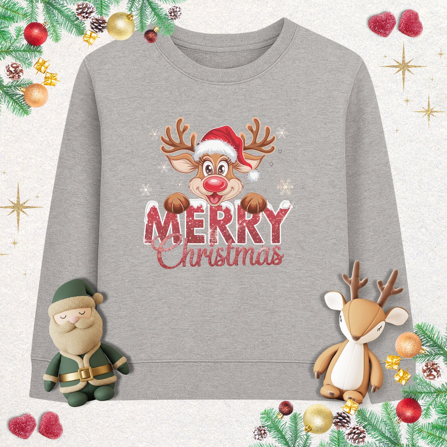Santas Reindeer - Toddler Sweatshirt