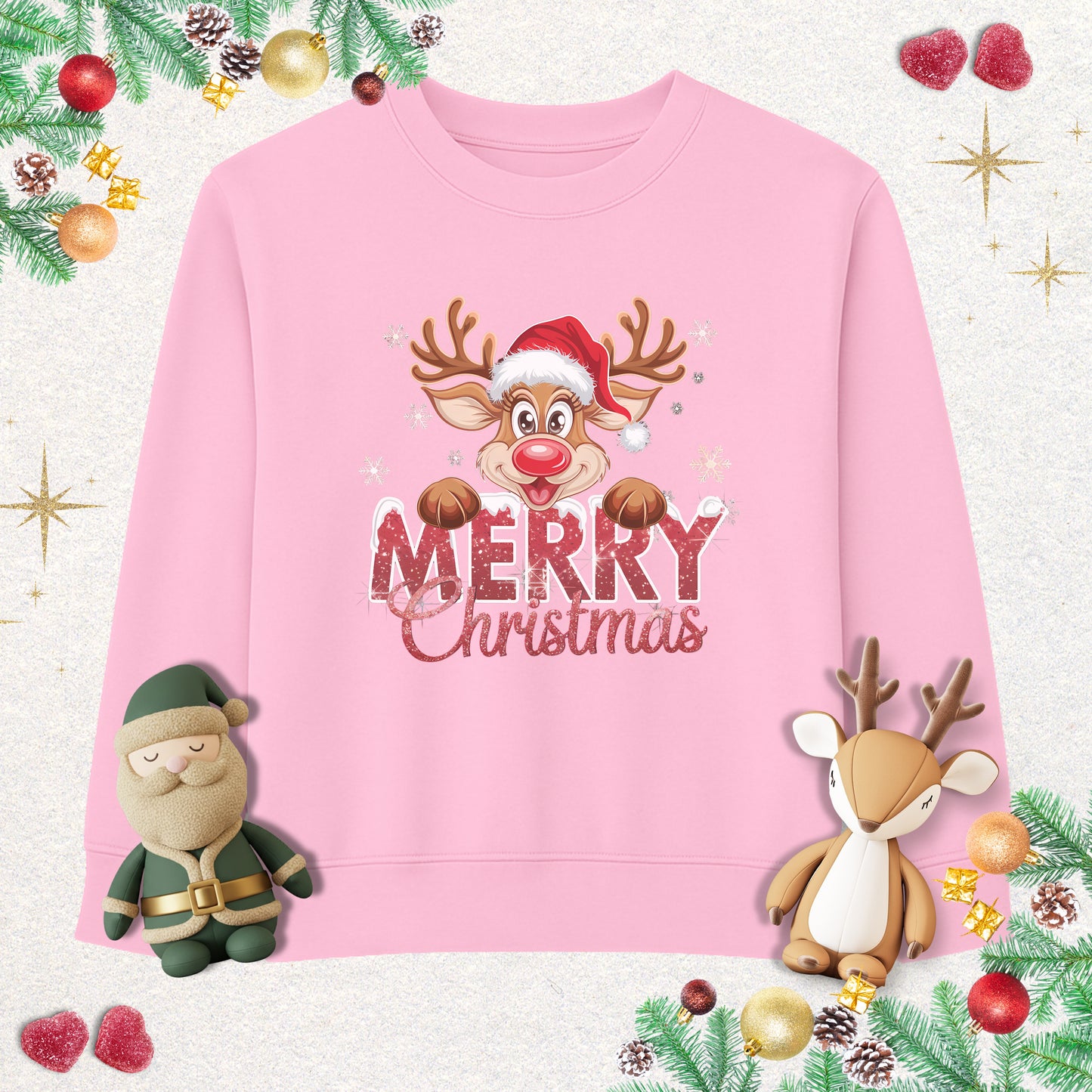 Santas Reindeer - Toddler Sweatshirt