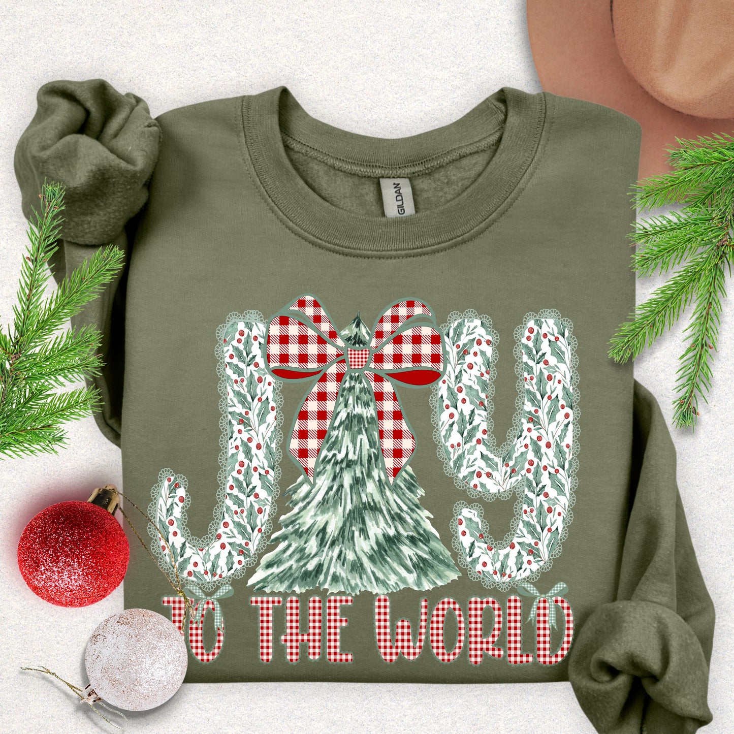 Joy to the World Christmas Sweatshirt