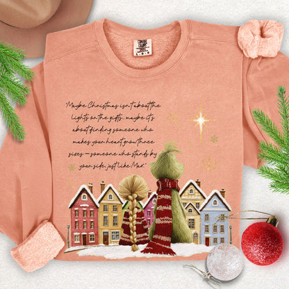 Christmas Beside You Premium Lightweight Sweatshirt