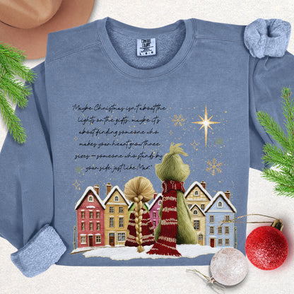 Christmas Beside You Premium Lightweight Sweatshirt