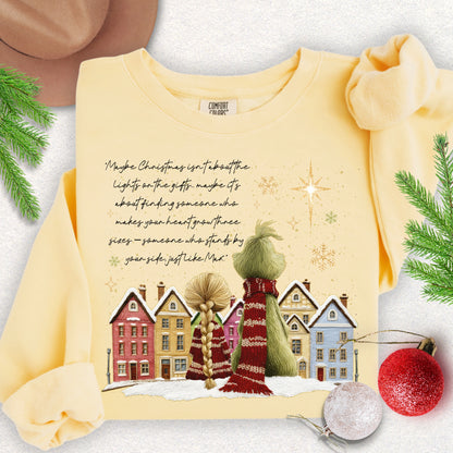 Christmas Beside You Premium Lightweight Sweatshirt
