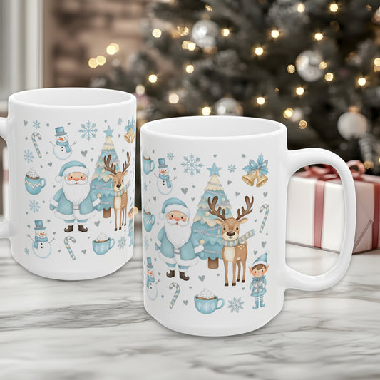 Blue Christmas 15oz Mug