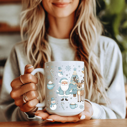 Blue Christmas 15oz Mug