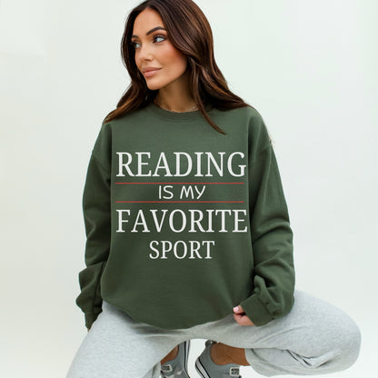 Reading Is My Favorite Sport Sweatshirt