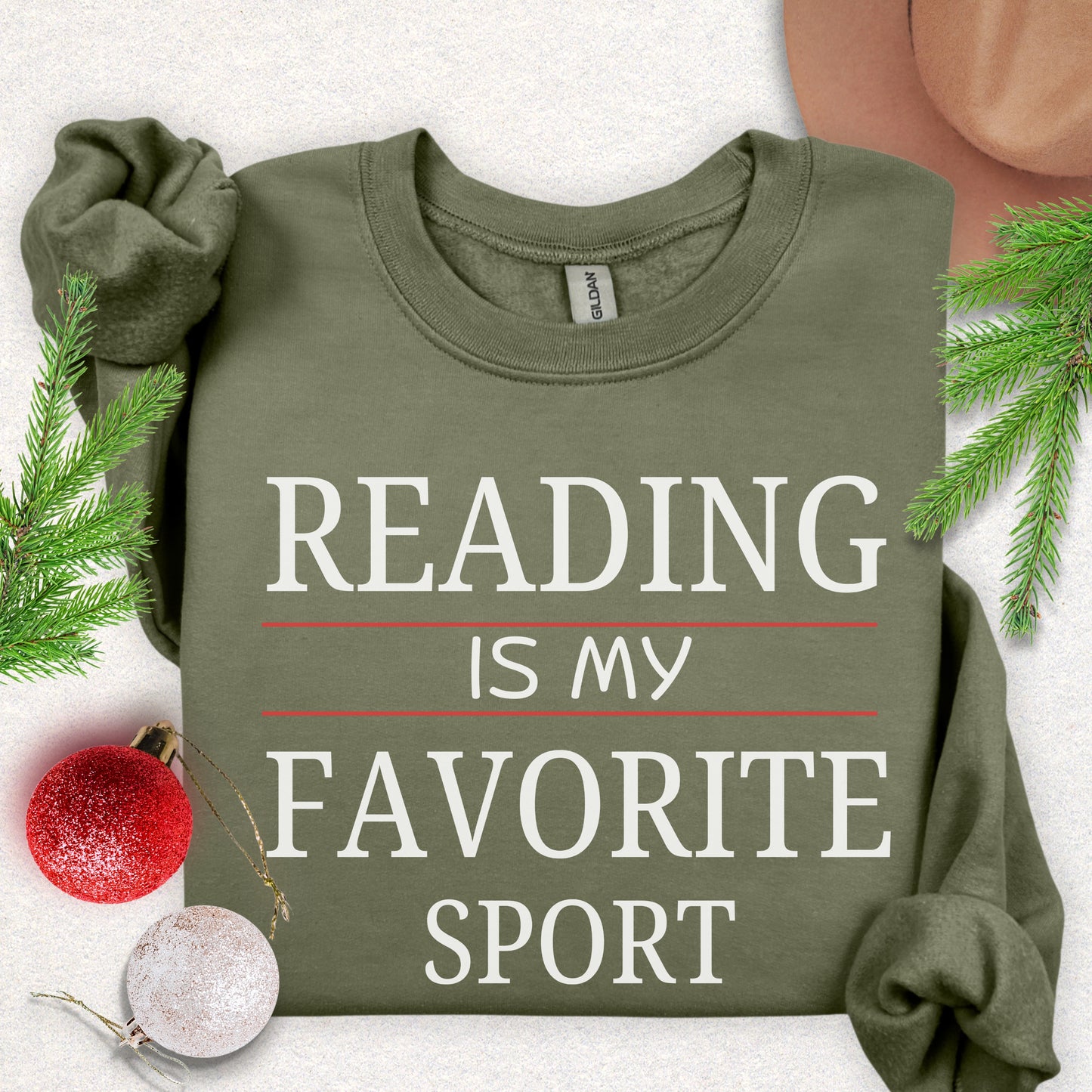 Reading Is My Favorite Sport Sweatshirt