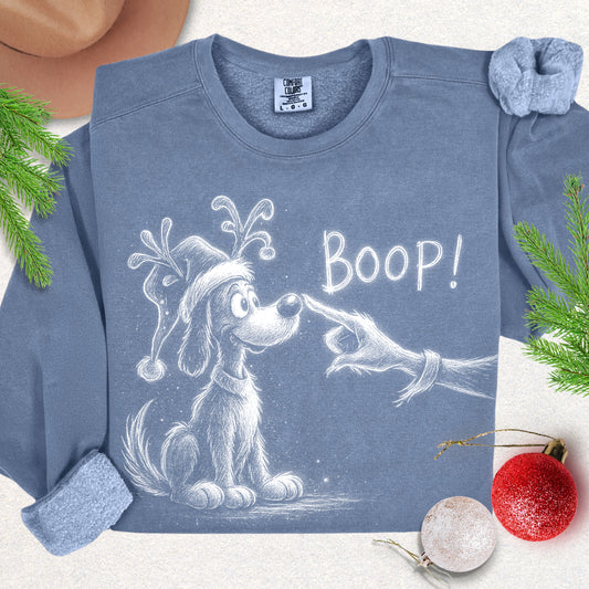 Christmas Boop Lightweight Sweatshirt
