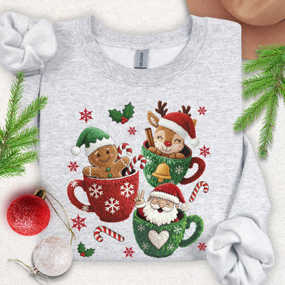 Faux Yarn Christmas Joy Sweatshirt