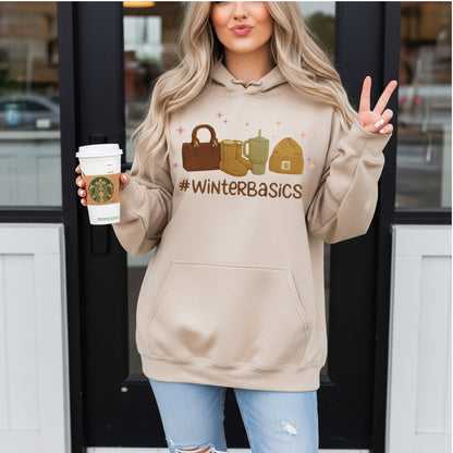 Faux Yarn Winter Basics Hoodie