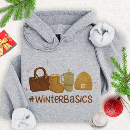 Faux Yarn Winter Basics Hoodie