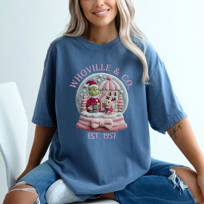 Faux Yarn Christmas Story Snowglobe Tee