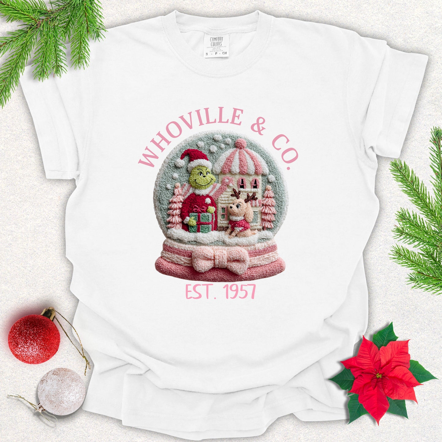 Faux Yarn Christmas Story Snowglobe Tee