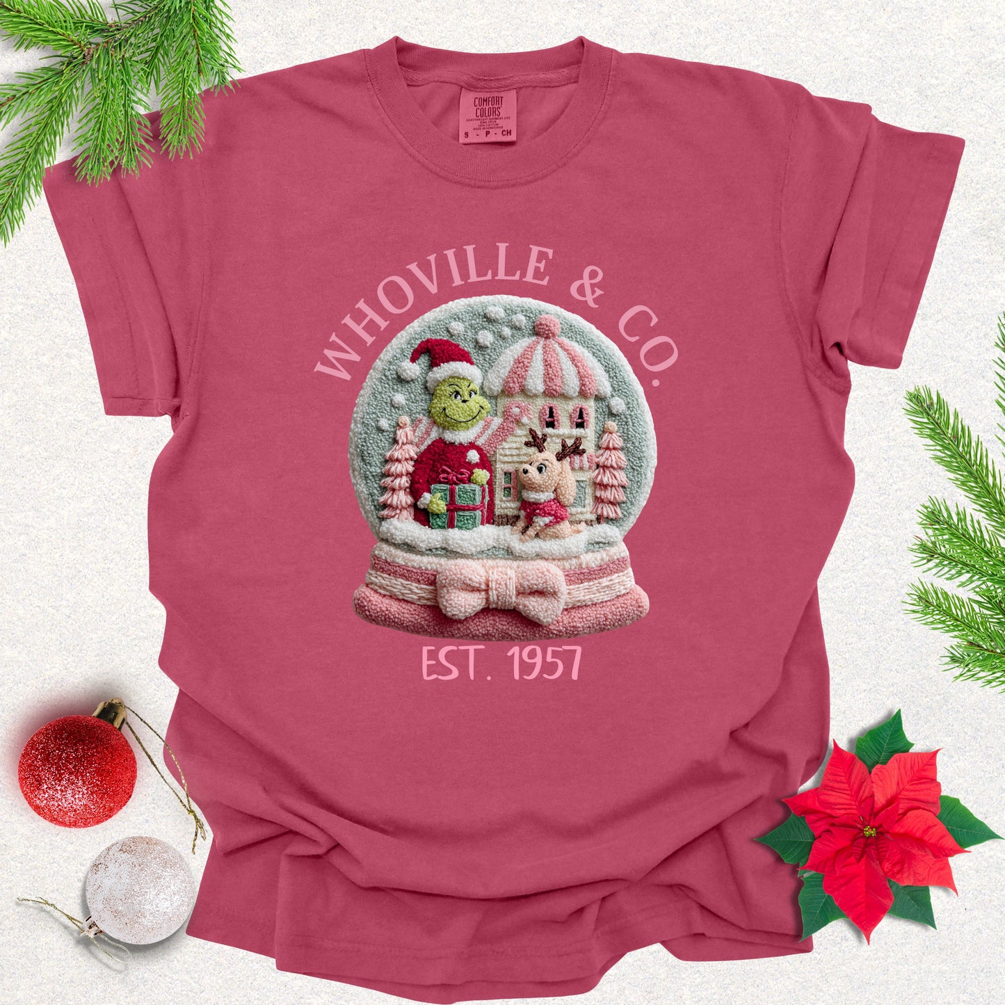 Faux Yarn Christmas Story Snowglobe Tee