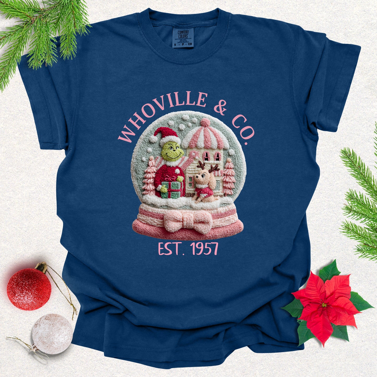 Faux Yarn Christmas Story Snowglobe Tee