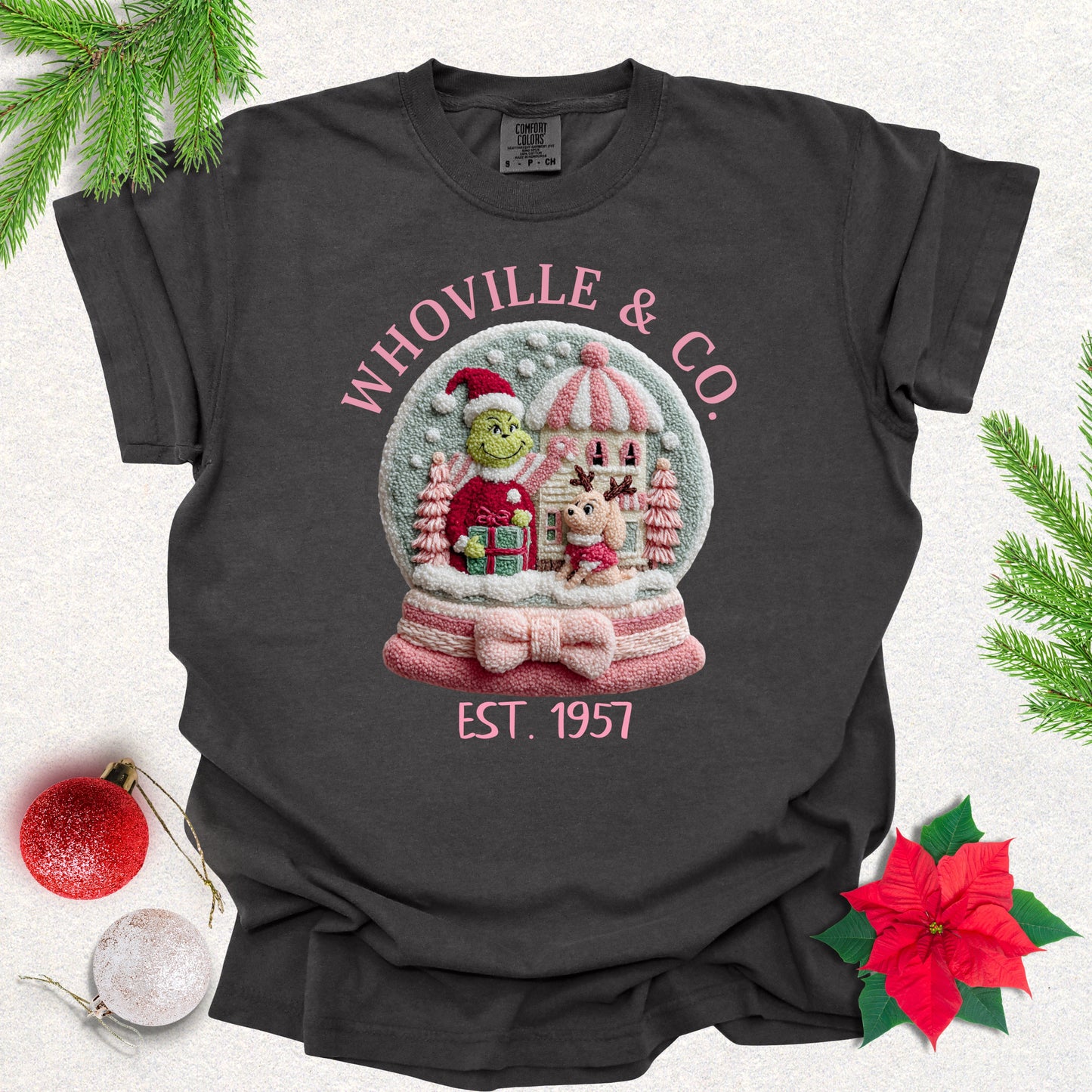 Faux Yarn Christmas Story Snowglobe Tee