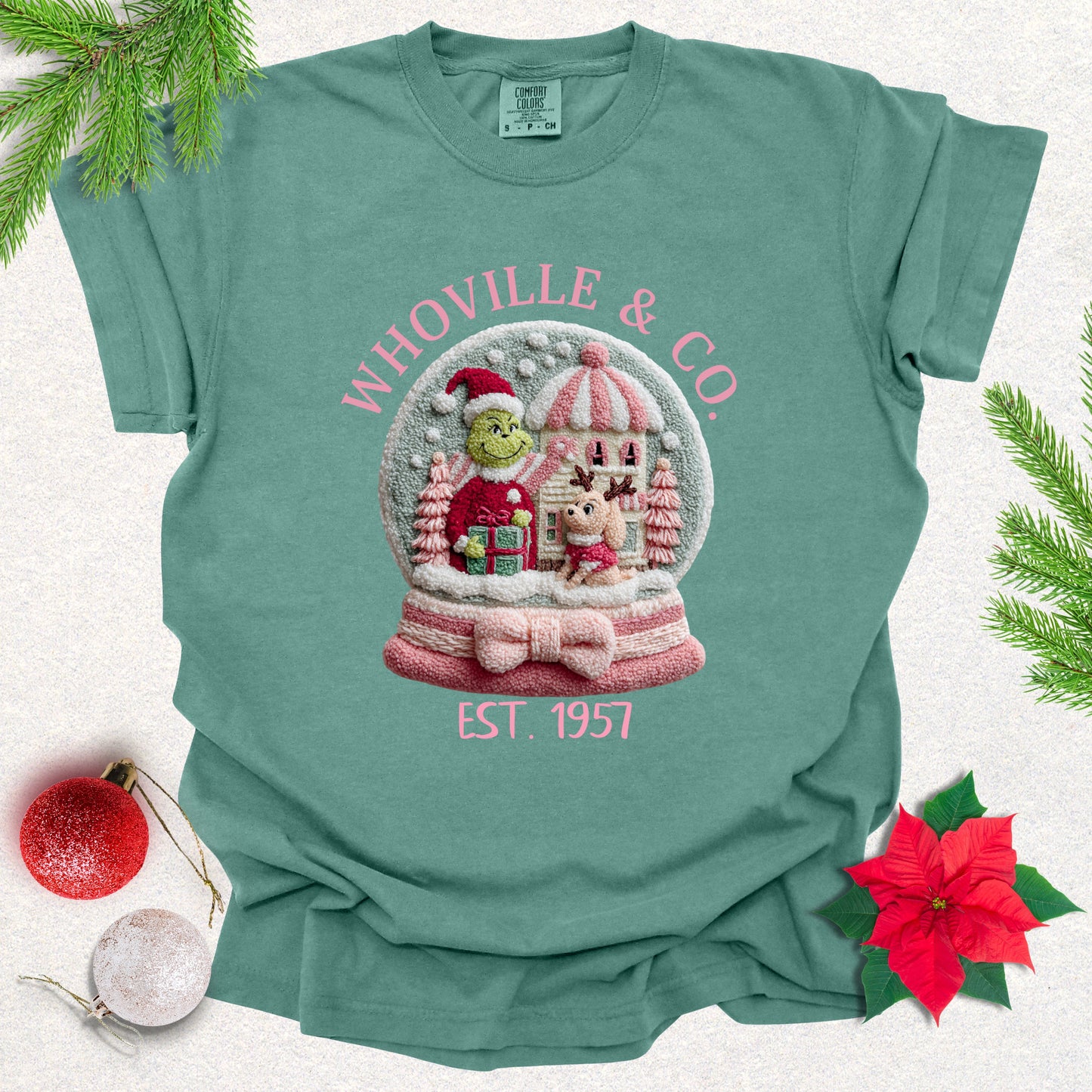 Faux Yarn Christmas Story Snowglobe Tee