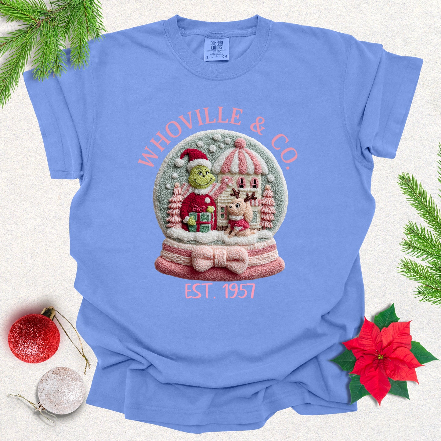 Faux Yarn Christmas Story Snowglobe Tee
