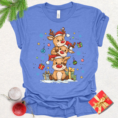 Christmas Reindeer Stack Tee